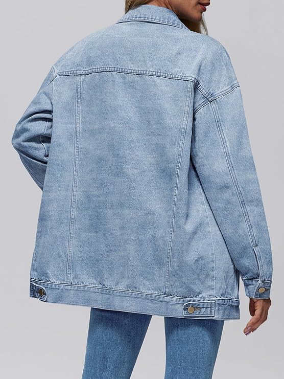 AUTOMET Women's Oversized denim jacket