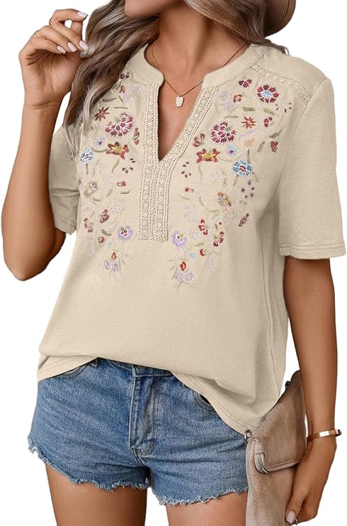 Mexican embroidered Shirts for Women.
