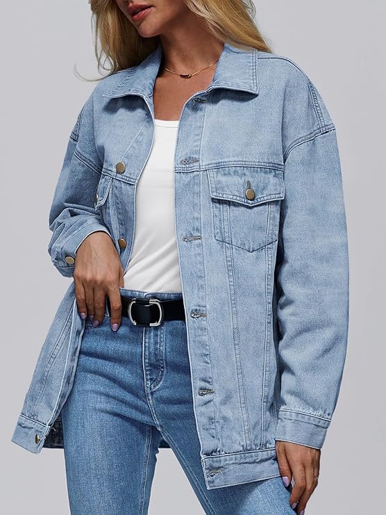 AUTOMET Women's Oversized denim jacket