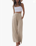 Faleave Women's Cotton Linen Summer  Pants