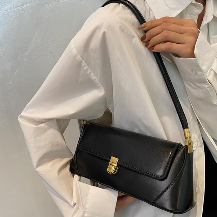 Leather shoulder bag for women