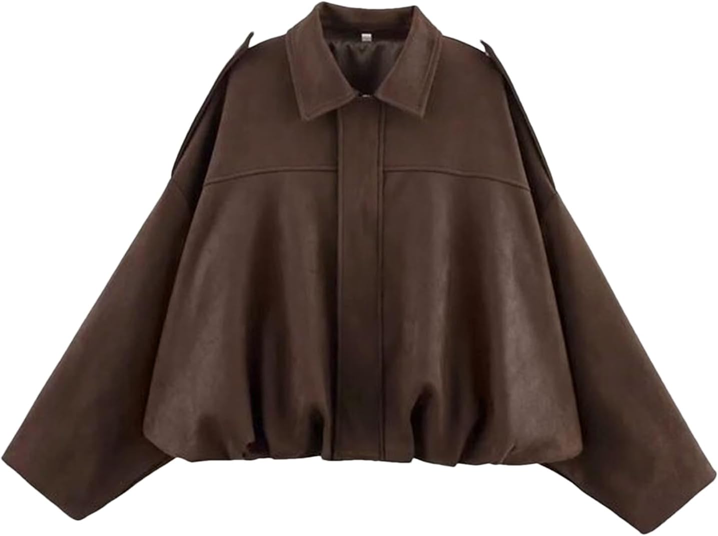 Womens Faux Suede Bomber Jacket